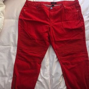 Size 26 Zip Moto Skinny Jean from Ashley Stewart